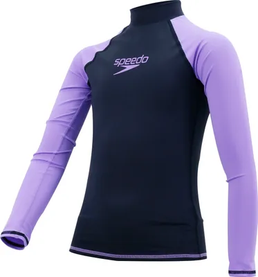 Obrázek produktu pro Speedo Indispensable rashguard pro mladé dívky s dlouhým rukávem, tmavě modrá/ultra fialová - velikost 14