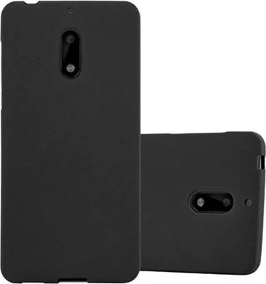 Produktbild von Cadorabo Schutzhülle für Nokia 6 2017 Hülle in Schwarz Handyhülle TPU Etui Cover Case