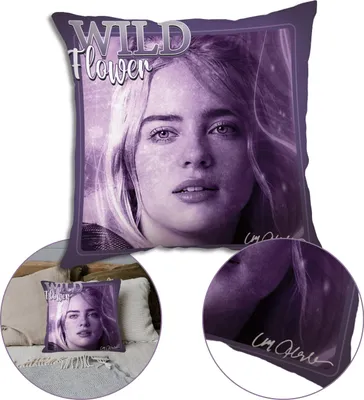 Produktbild von Billie Eilish Quadratisches Kissen, Wendekissen, Dekokissen 40x40 cm,