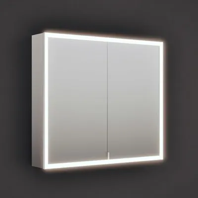 Immagine prodotto di Mobile contenitore a specchio burgbad RL20, 92 cm, con illuminazione integrata