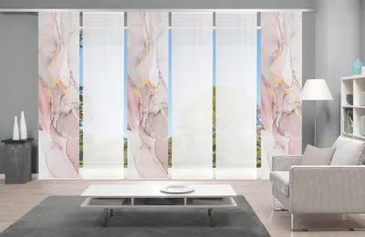 Produktbild von MARMOSA Schiebegardine, halbtransparent, Bambusoptik, 260x60 cm