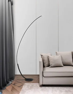 Produktbild von Nova Luce PREMIUM LED Stehlampe Schwarz 30W Warmweiss 26x94x172cm dimmbar 9396060