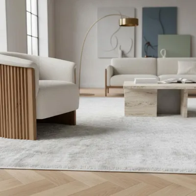Produktbild von Kurzflorteppich modern & pflegeleicht – waschbar bei 30°C, schadstoff, strapazierfähig für Wohnzimmer und Esszimmer