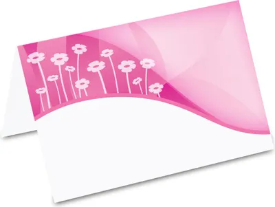 Image de Marque-places PRICARO "Flower field abstract", 50 pièces