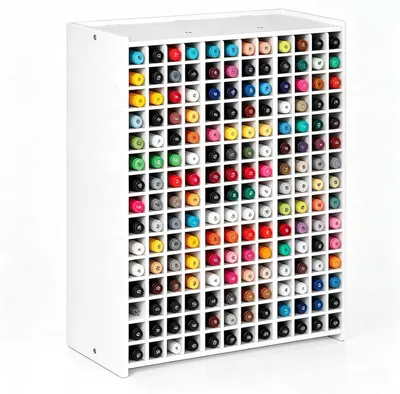 Productafbeelding van Organizer - Bureau - Grote pennenhouder - Pennenorganizer met 180 vakken - Pennenopslag - Alcoholmarker - Organizer - Pennenhouder voor bureau