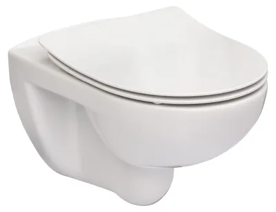 Image de ROCA Pack cuvette WC suspendue Victoria avec abattant double slim frein de chute Silencio