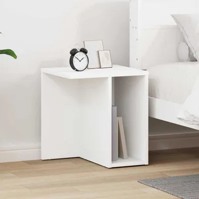 Produktbild von "Schlussverkauf" Wohnzimmer Beistelltisch - rechteckiger Kaffeetisch - Weiß 37x32x40 cm Holzwerkstoff  C13755