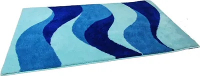 Produktbild von Clarissa Badematte Badteppich Badvorleger Duschvorleger Badezimmerteppich 70x120cm  Aurelia Mint Royalblau Blau