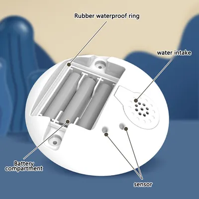 Image de Jouets pour le bain pour enfants Douche Bain Spray d'eau Cartoon Induction électrique Arroseur Musique Lumière colorée