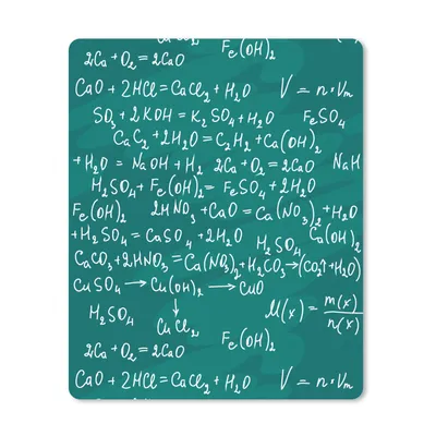 Produktbild von MuchoWow® Mauspad Mousepad Chemie - Kreidetafel - Figuren - Muster 30x40 cm - Mousepads - Maus Mat - Pad - Mausunterlage - Mausmatten