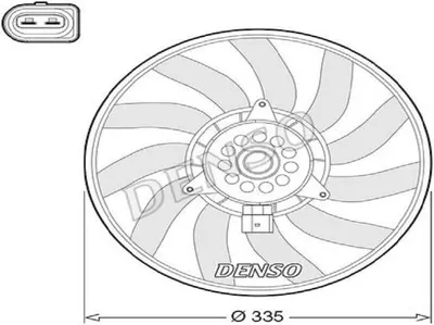 Image de Ventilateur (refroidissement moteur) DENSO DER02008