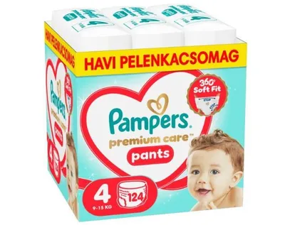 Produktbild von Pampers Premium Care Höschenwindeln 9-15kg Maxi 4 (124 Stk)
