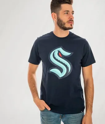 Produktbild von Pánské tričko Seattle Kraken NHL '47 Echo Tee NHL-T-Shirt Seattle Krakens, Navy Imprint Echo Tee, Größe: L
