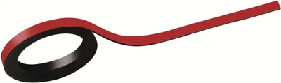 Produktbild von MAUL Magnetstreifen 1 m Metall Band 2 Stück magnetisch kunststoffbeschichtet beschriftbar 1 m x 0.5 cm x 1 mm rot