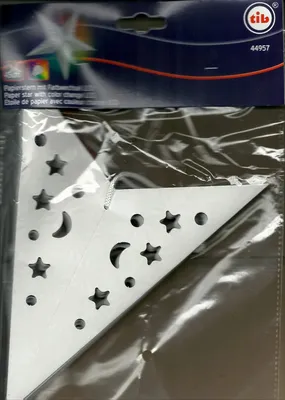 Produktbild von Papierstern mit wechseldem LED Licht, 1 Stück, weiß