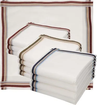 Productafbeelding van Famanu zakdoekjes, premium kwaliteit, katoen - 40 x 40 cm