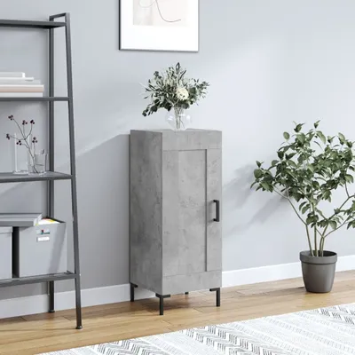 Produktbild von The Living Store Sideboard Betongrau 34,5x34x90 cm Holzwerkstoff