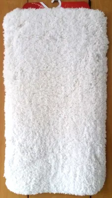 Produktbild von Badteppich Ted weiß 65 x 115 100% Polyester Badezimmer Vorleger