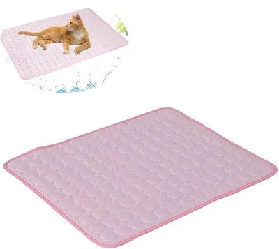 Image de Tapis résistant pour chiens et chats - Tapis résistant pour chiens et chats - Tapis pour chiens et chats, à la maison et en déplacement - Tapis pour chiens et chats - 100 x 70 cm - Tapis rose pour chiens et chats