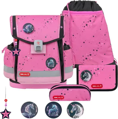 Produktbild von Belmil Schulranzen Set "Pink Black" 1.Klasse für Mädchen Einschulung Grundschule CLASSY PLUS 2025