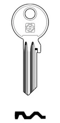 Produktbild von Silca EV69X Rohling Schlüssel Stahl silberfarben
