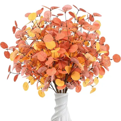 Immagine prodotto di Set di 6 fiori autunnali artificiali - Rami decorativi per tavolo e giardino
