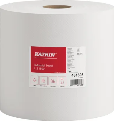 Image de Katrin Putztuchrolle L2 481603 2lagig weiß 1.500 Blatt 2 St./Pack.