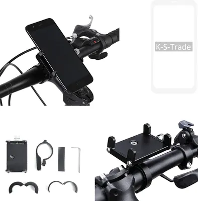 Produktbild von K-S-Trade Handyhalterung für das Fahrrad kompatibel mit OnePlus OnePlus 8 Halter Lenkstange Fahrradhalterung Motorrad Bike Mount Befestigung
