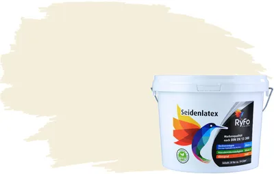 Produktbild von RyFo Colors Seidenlatex Trend Weißtöne Alabasterweiß 3l  - bunte Innenfarbe, weitere Weiß Farbtöne und Größen erhältlich