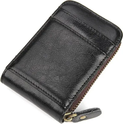 Immagine prodotto di INF Portafoglio porta carte RFID Vera pelle Nero