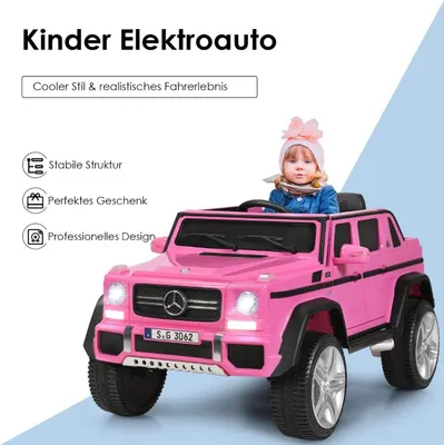 Productafbeelding van 12V elektrisch kinderauto met afstandsbediening