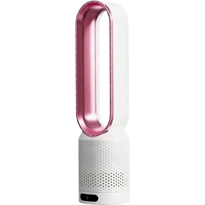 Immagine prodotto di Ventilatore a torre senza pale, 58 cm, con telecomando, 8 velocità e oscillazione a 90° – Ventilatore da pavimento silenzioso e purificatore d'aria per soggiorno e camera da letto, colore rosa