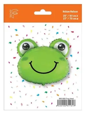 Produktbild von Folienballon FX, grüner Frosch, 63 cm - Godan