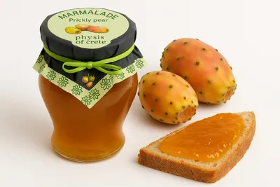 Produktbild von Physis Of Crete Kaktusfeigenmarmelade 250g Exotik Der Griechischen Speisekammer
