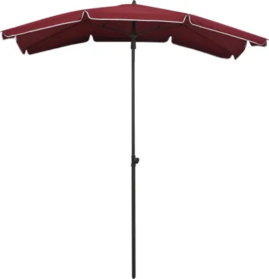 Produktbild von vidaXL Sonnenschirm mit Mast 200x130 cm Bordeauxrot