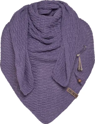 Produktbild von Knit Factory Jaida Dreiecksschal - Violett - 190x85 cm