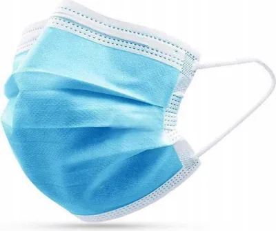 Produktbild von Hygienemaske dreilagig BFE>95 % EN 14683:2019 Blau Universalgröße