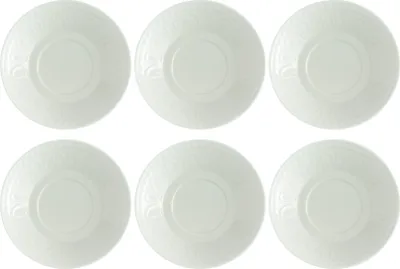 Produktbild von Villeroy & Boch CELLINI Kaffee- und Teeuntertasse D. 15cm 6er Set weiß Porzellan