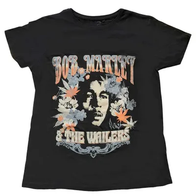 Obrázok produktu pre Bob Marley & The Wailers Dámske tričko: Bob Marley & The Wailers, X-Large, čierna