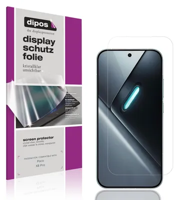 Produktbild von 4x Schutzfolie für Poco X8 Pro klar Displayschutzfolie Folie Display Schutz dipos