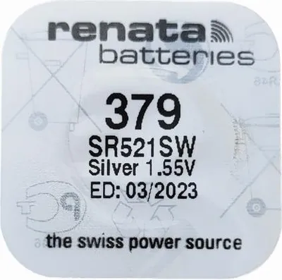Zdjęcie produktu dla Renata 379 SR521SW Bateria do Zegarków 1 55V Renata