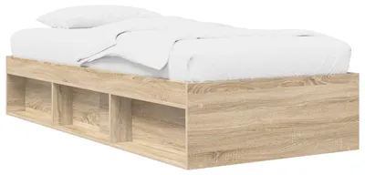 Produktbild von Bettgestell mit Stauraum Sonoma-Eiche 80 x 200 cm Holzwerkstoff