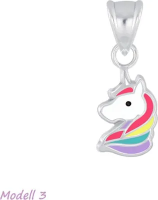 Produktbild von Einhorn Anhänger Silber 925: Kinderschmuck Kette Modell 3 ohne Kette