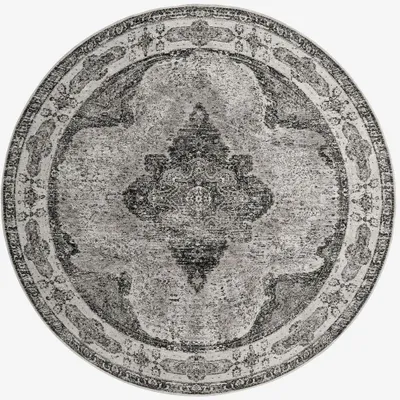 Produktbild von Runder Webteppich VENUS Ø240cm - Staubgrau