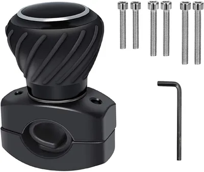 Imagen del producto de Botón universal para volante, giratorio, color , para automóviles, camiones, tractores, carretillas elevadoras