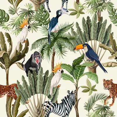 Produktbild von OUTDOOR DEKOSTOFFE OXFORD - Motiv Safarii - grüne Blätter I DR084