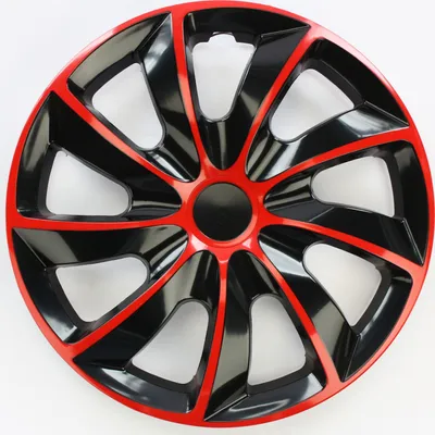 Produktbild von SET Radkappen Radzierblenden 4er Satz 13 QUAD red-black