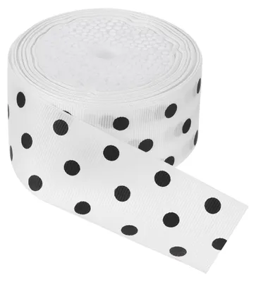 Ripsband 9 m x 3,8 cm, Weiß, Polyester, 1 Rolle