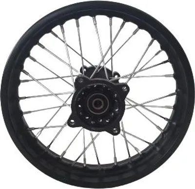 Produktbild von Dirtbike Stahlfelge Pitbike Rad Ersatzfelge 1,85 x 12 Zoll hinten 15 mm Achse