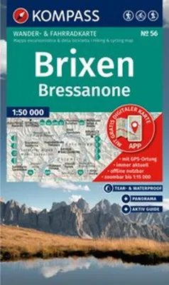 Immagine prodotto di KOMPASS Carta escursionistica 56 Bressanone / Bressanone 1:50.000
